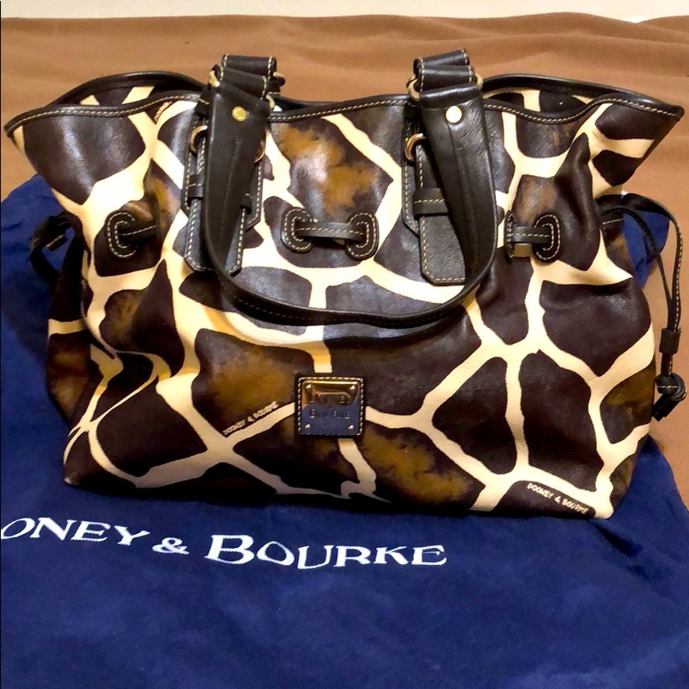 Dooney & Bourke Giraffe Pattern Leather Bag
